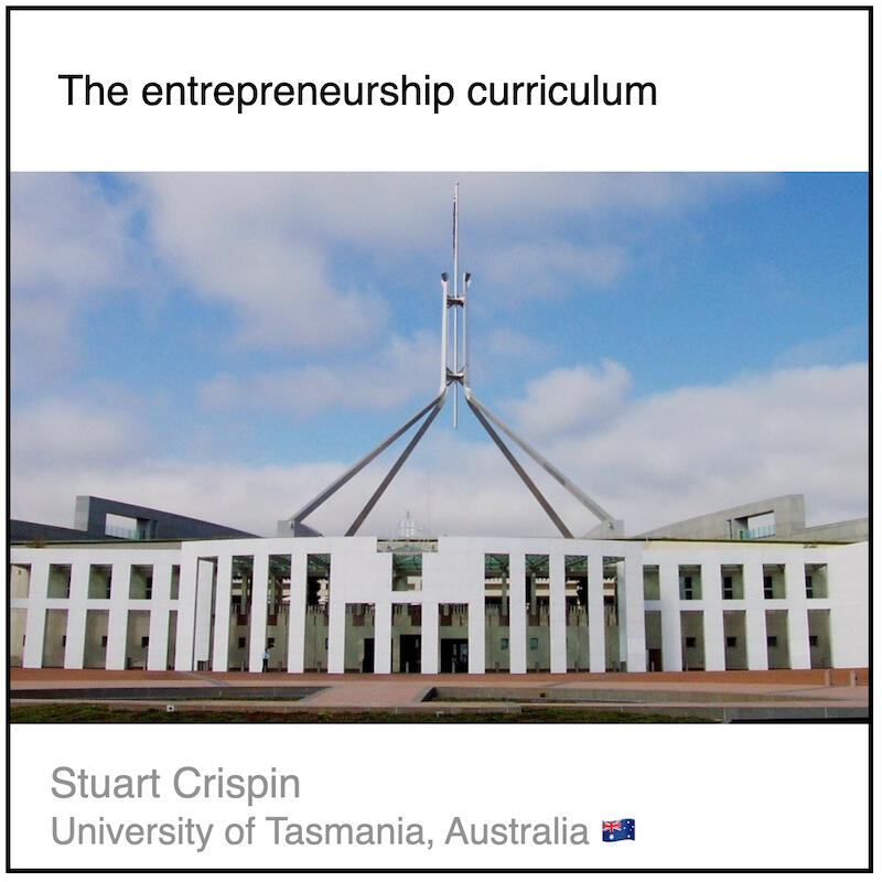 Express 1(1) Stuart Crispin Download PDF: The entrepreneurship curriculum by Stuart Crispin (University of Tasmania, Australia).
