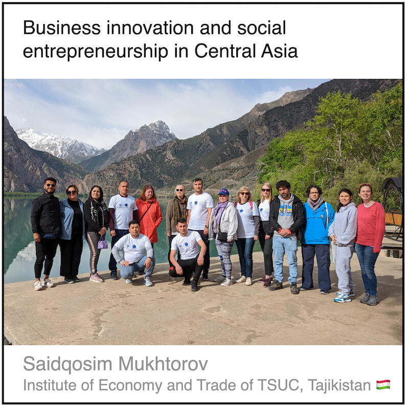 Express 6(3) Saidqosim Mukhtorov Download PDF: Business innovation and social entrepreneurship in Central Asia by Saidqosim Mukhtorov (Institute of Economy and Trade of TSUC, Tajikistan).