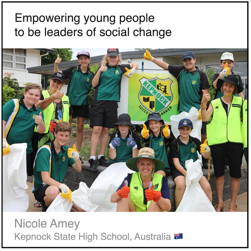 Download PDF: Empowering young people to be leaders of social change by Nicole Amey (Kepnock State High School, Australia).